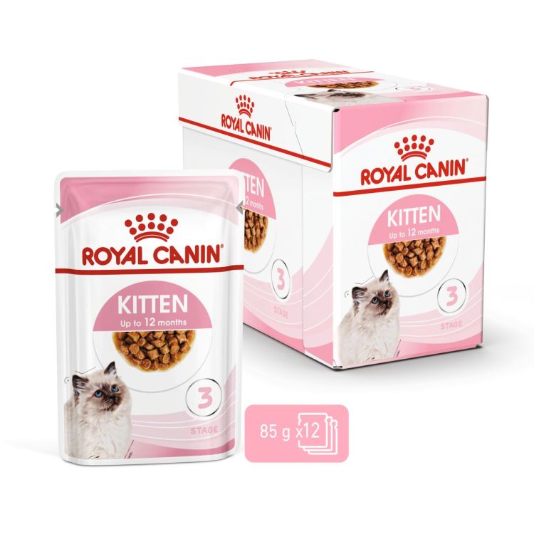 Royal Canin Kitten Gravy (Wet Food - Pouches) 12 x 85 g_thumbnail_1