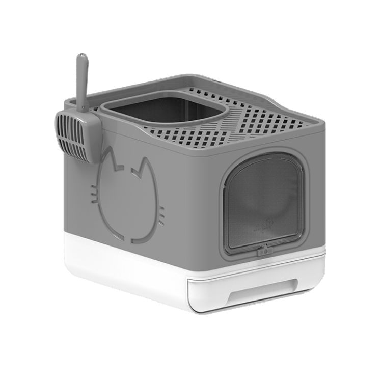 Cat Litter Box - Go Fresh Foldable  – Grey_thumbnail_0