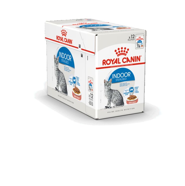 Royal Canin Indoor (Wet Food - Pouches) 12 x 85 g_thumbnail_1