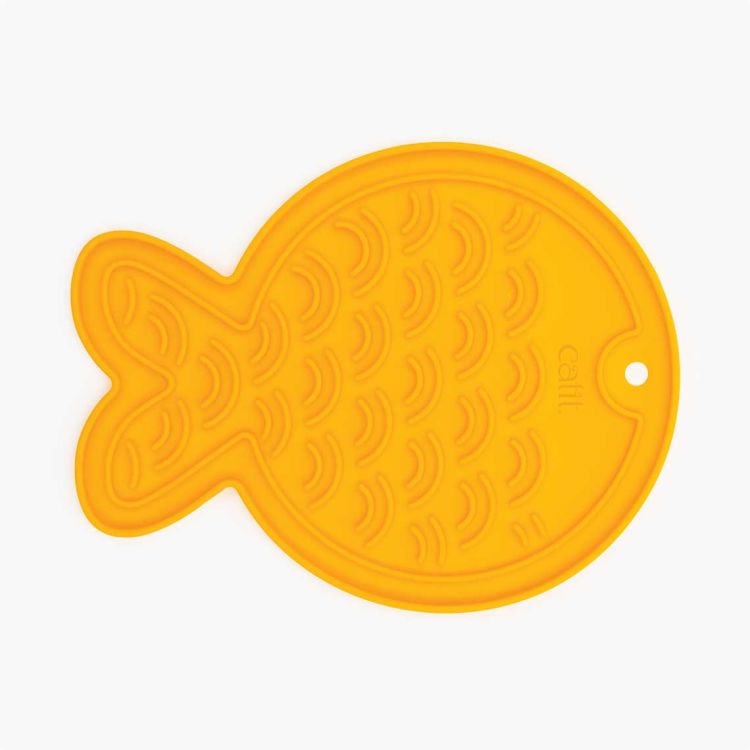 Catit Creamy Fish-shaped Silicone Feeding Mat_thumbnail_0