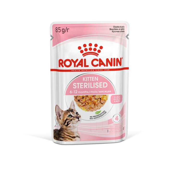 Royal Canin Kitten Sterilised Jelly (Wet Food - Pouches) 12 x 85 g_thumbnail_5
