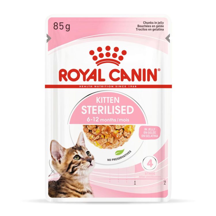 Royal Canin Kitten Sterilised Gravy (Wet Food - Pouches) 12 x 85 g_thumbnail_1