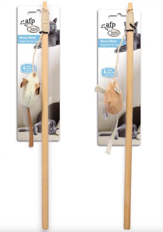 Interactive Cat Toy- Classic Comfort Mouse Wand 2/pk _thumbnail_0