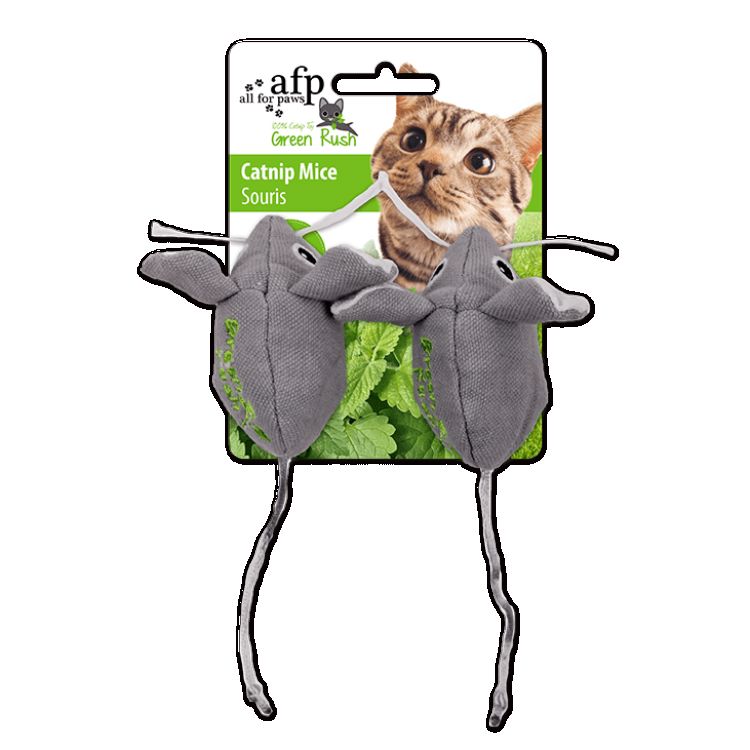Cat Toy - Green Rush Catnip Mice_thumbnail_0