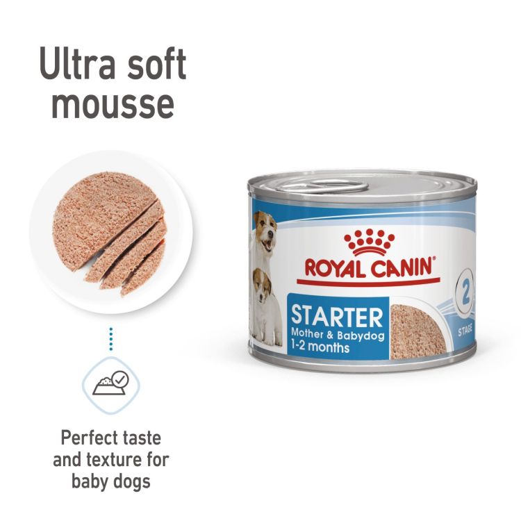 Royal Canin Starter Mousse (Wet Food - Cans) 12 x 195 g_thumbnail_0