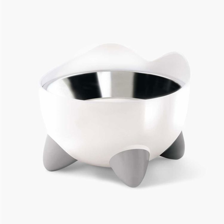 Catit PIXI Elevated Feeding Dish – White_thumbnail_3