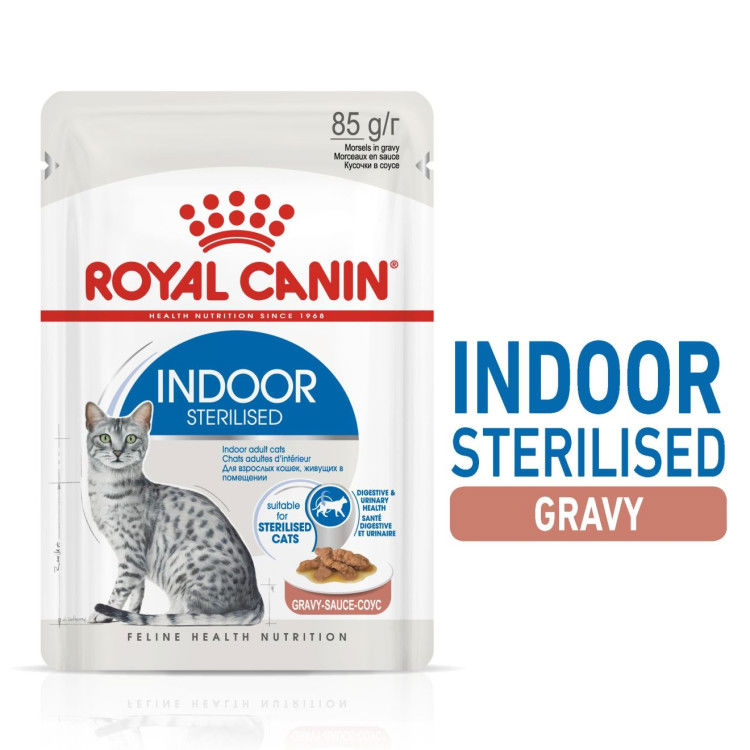 Royal Canin Indoor (Wet Food - Pouches) 12 x 85 g