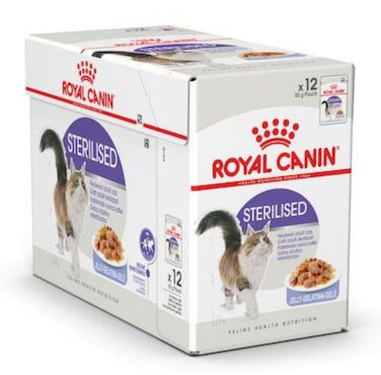 Royal Canin Sterilised Jelly (Wet Food - Pouches) 12 x 85 g_thumbnail_1