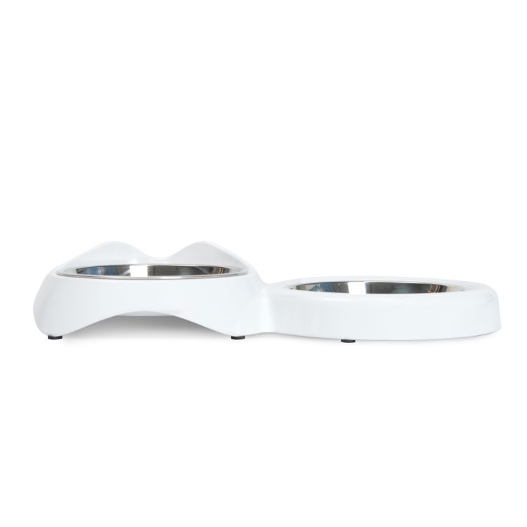 Catit PIXI Dual Feeding Dish – White_thumbnail_2