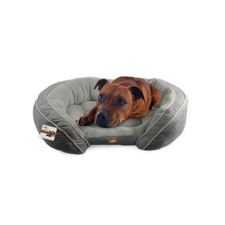 Luxury Lounge Bed Grey Large