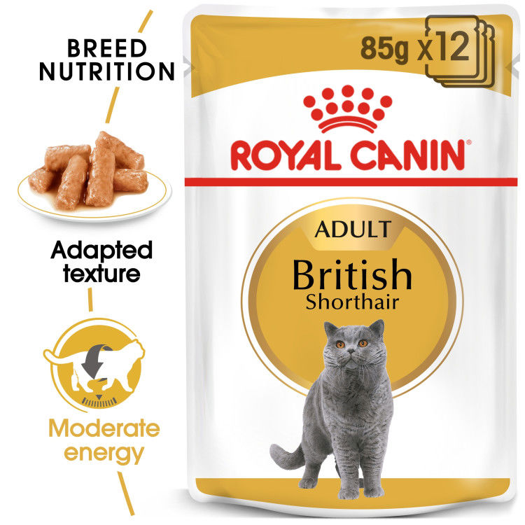 Feline Breed Nutrition British Shorthair (Wet Food - Pouches) 12 x 85 g_thumbnail_0