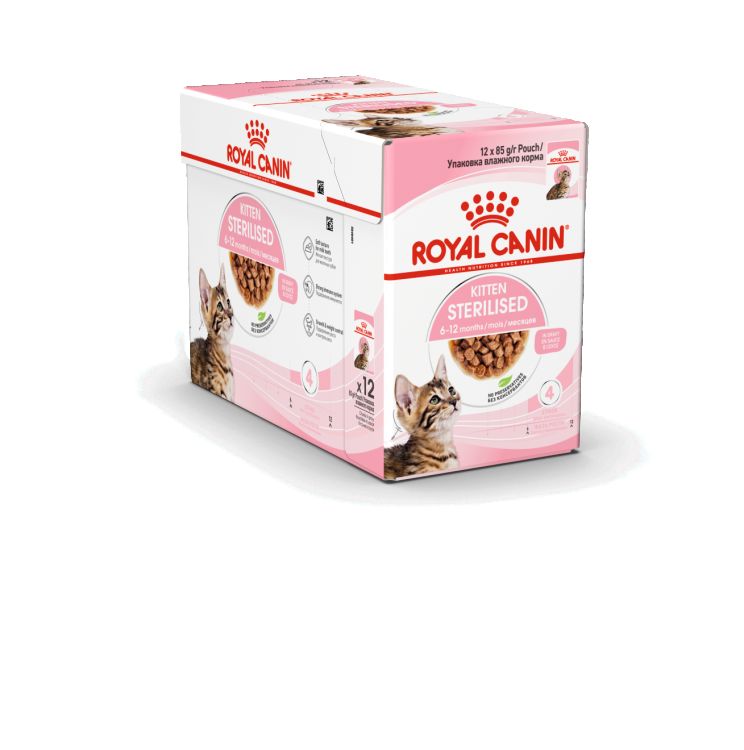 Royal Canin Kitten Sterilised Gravy (Wet Food - Pouches) 12 x 85 g_thumbnail_3